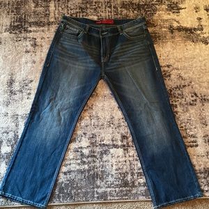 Rock and roll denim men’s jeans, good condition, dark color jeans,